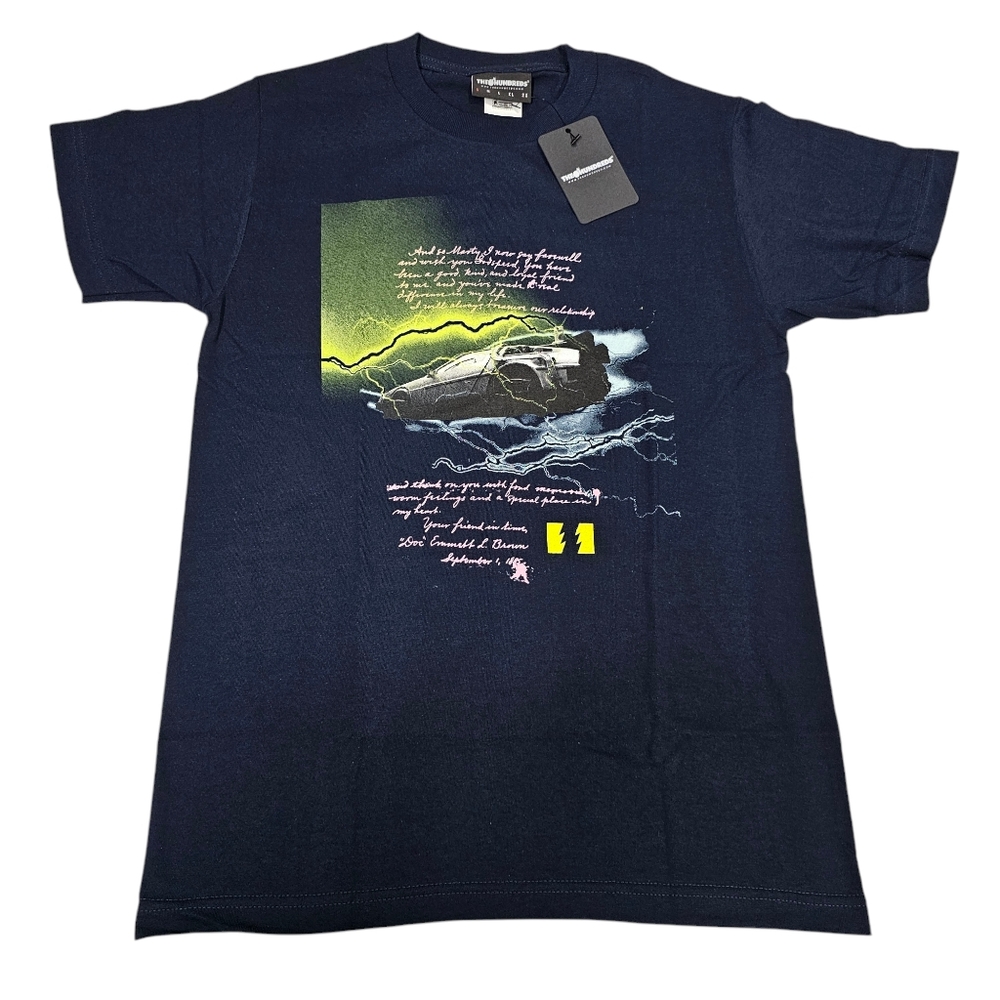 The Hundreds - Delorean Arrival T-Shirt (Navy) Back to the Future - Small NWT